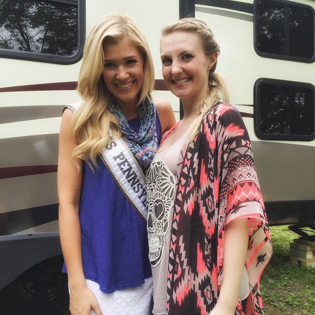 Allyn Lewis with Miss Pennsylvania 2015 Elizabeth Cardillo at Pups for Patriots Event