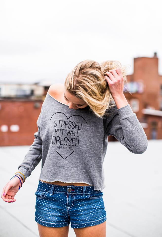 Stressed but Well Dresses Crop Sweatshirt from Wear Your Label