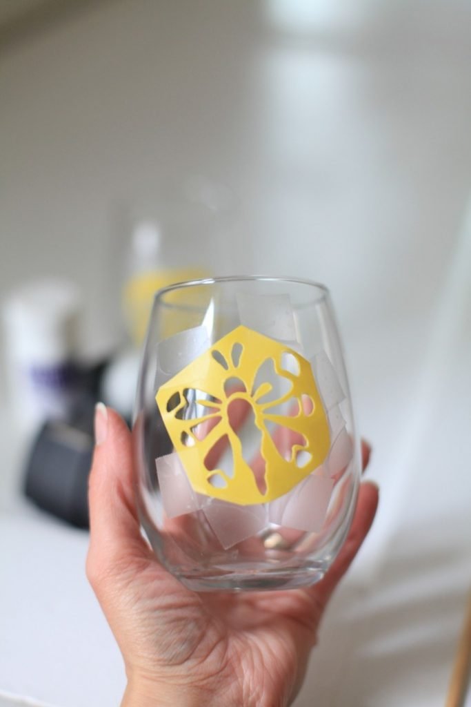 DIY Etched Wine Glasses