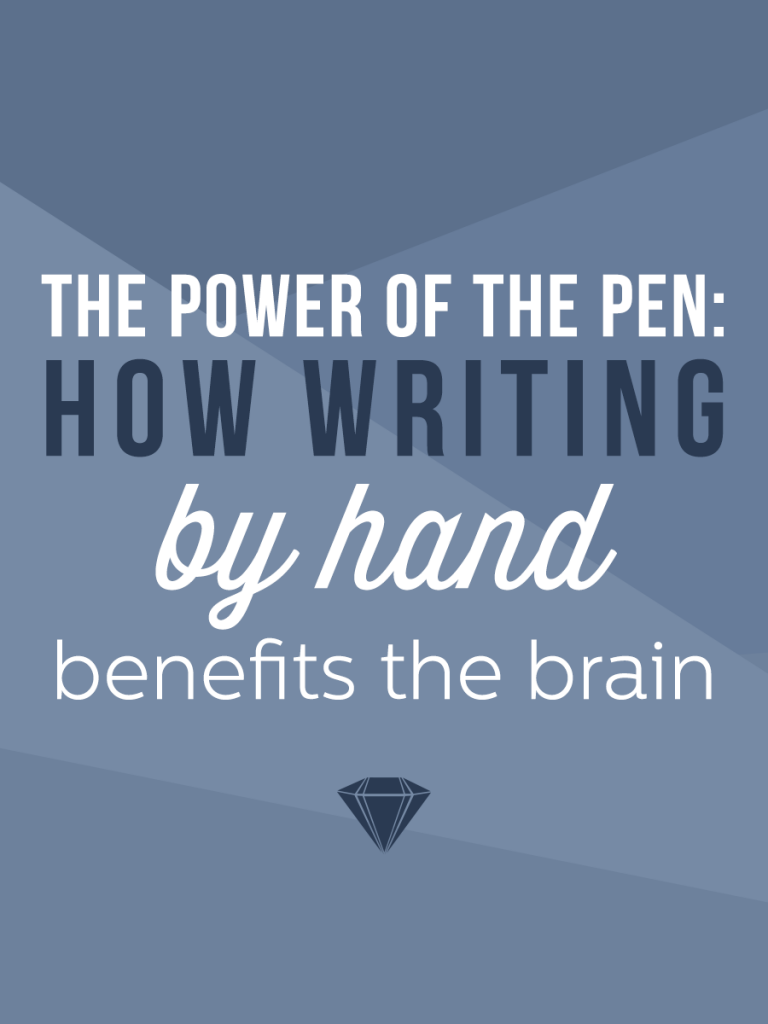 There are so many reasons why we need to keep putting the old fashion pen to paper! 
