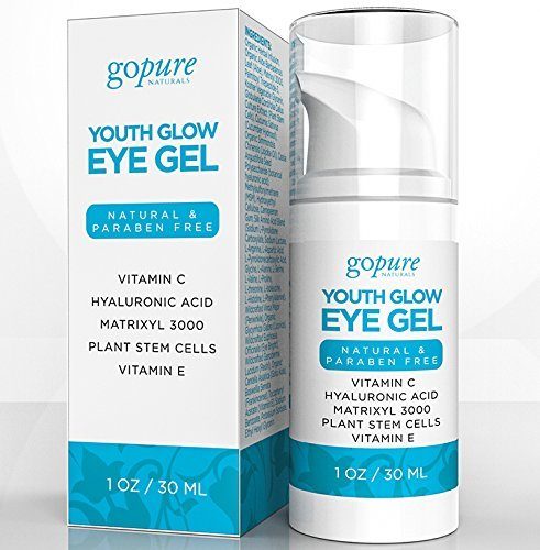goPURE Natural Eye Cream for Dark Circles, Puffiness, Bags & Wrinkles