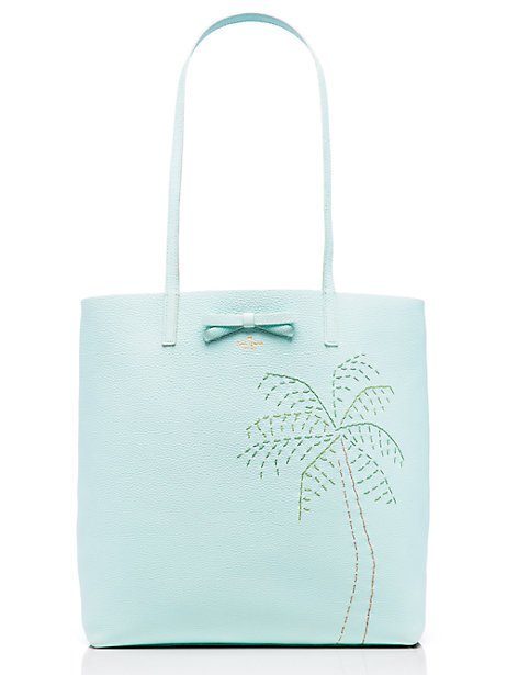 kate spade ny | on purpose leather palm tree tote