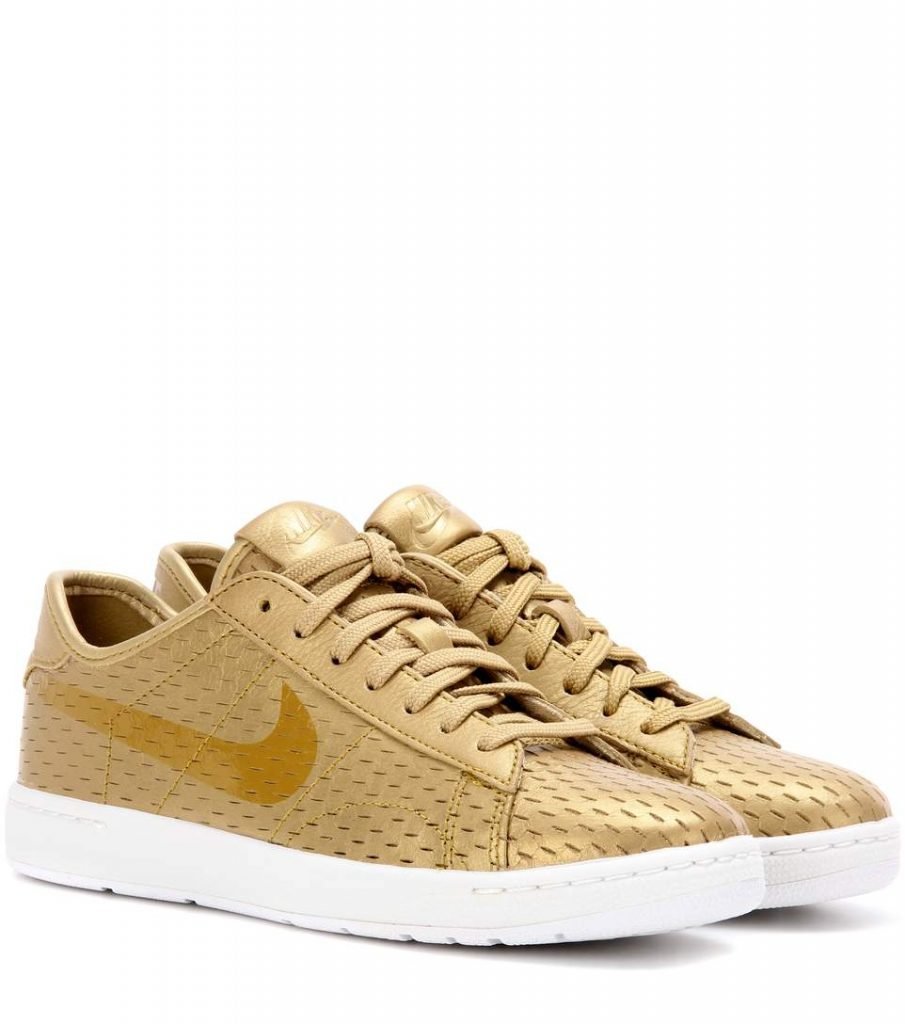 golden Nike shoes