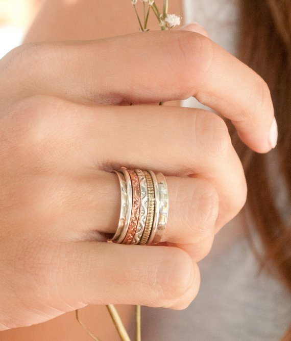 15 Little Things Every Person With Anxiety Needs - Spinner Meditation Ring from ByCila Jewelry