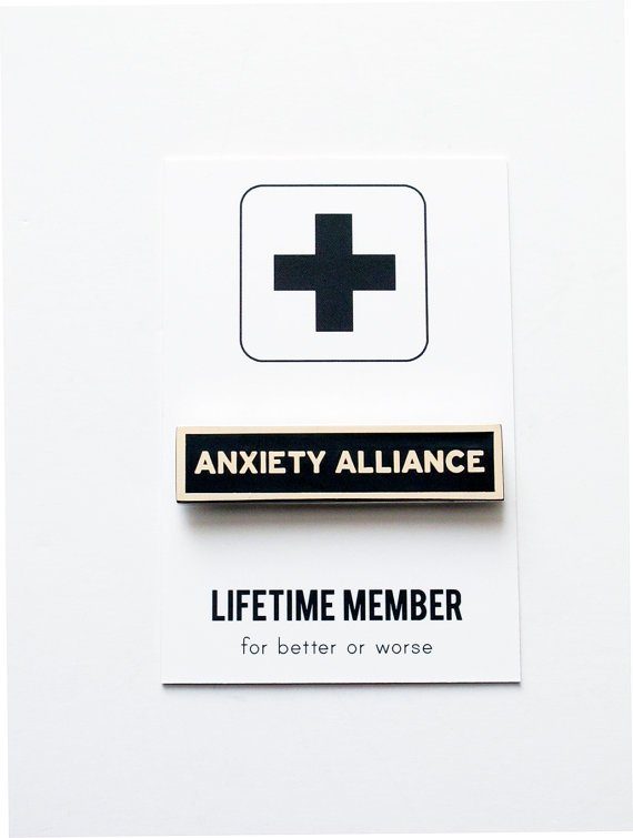 15 Little Things Every Person With Anxiety Needs - Enamel pin from Word for Word Factory