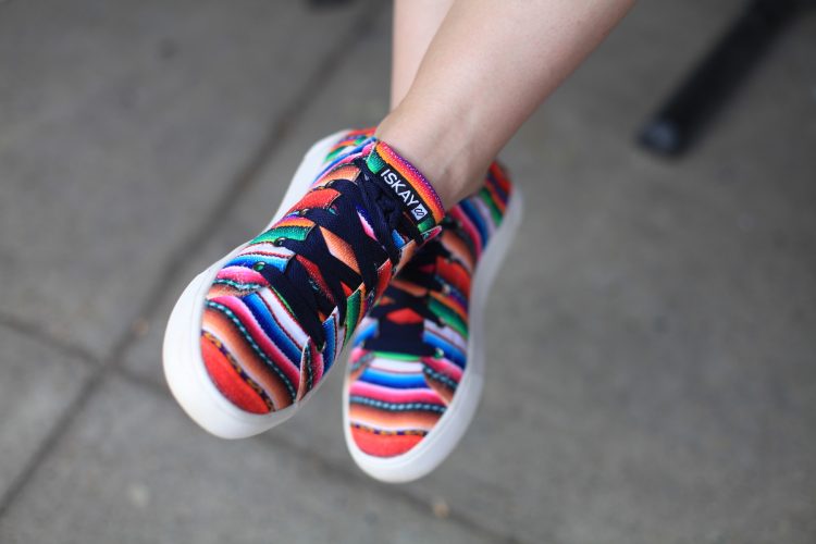 Step up your shoe game with these colorful ISKAY handmade sneakers
