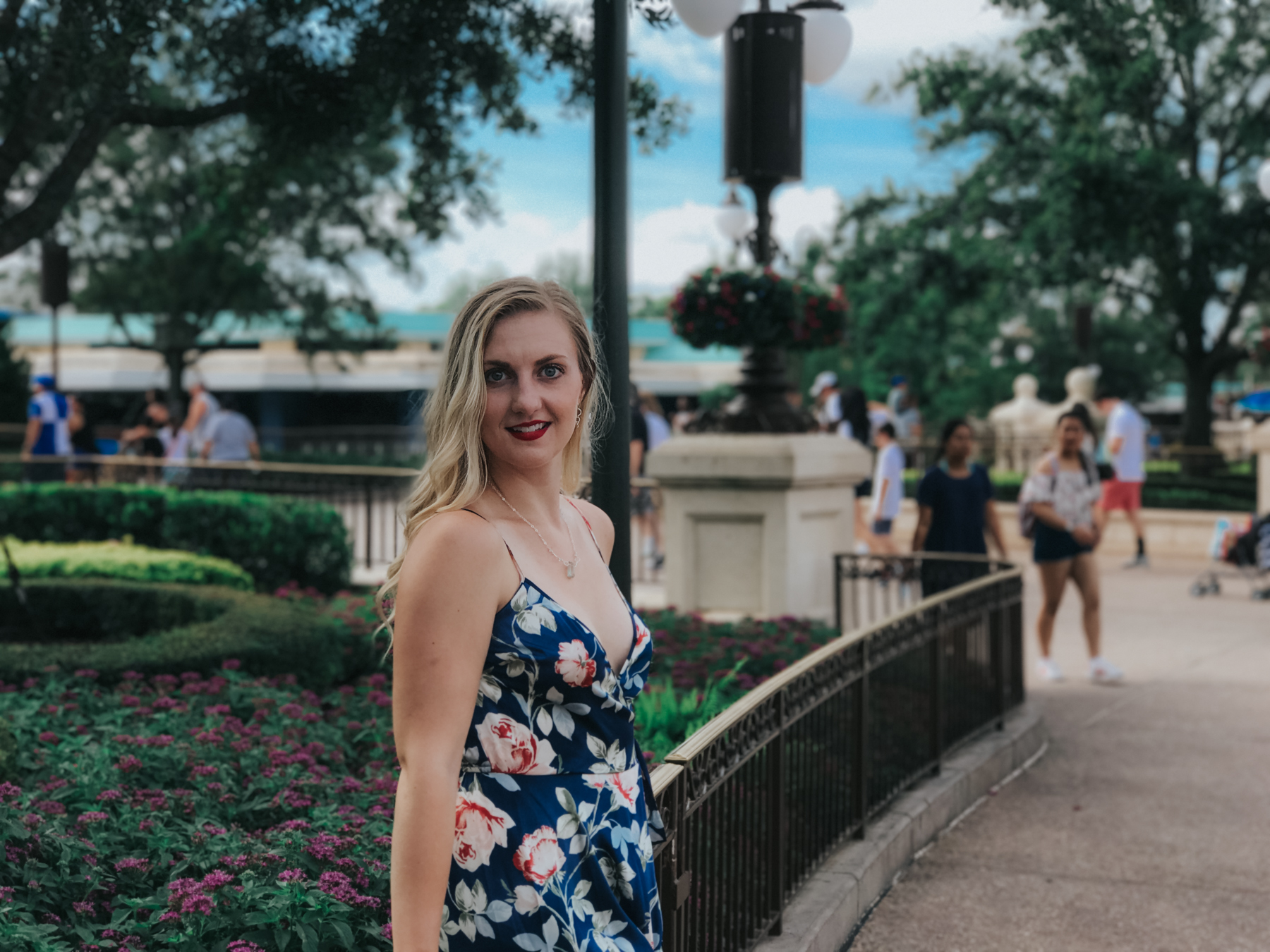 The floral maxi dress I wore to Magic Kingdom on our Disney Vacation