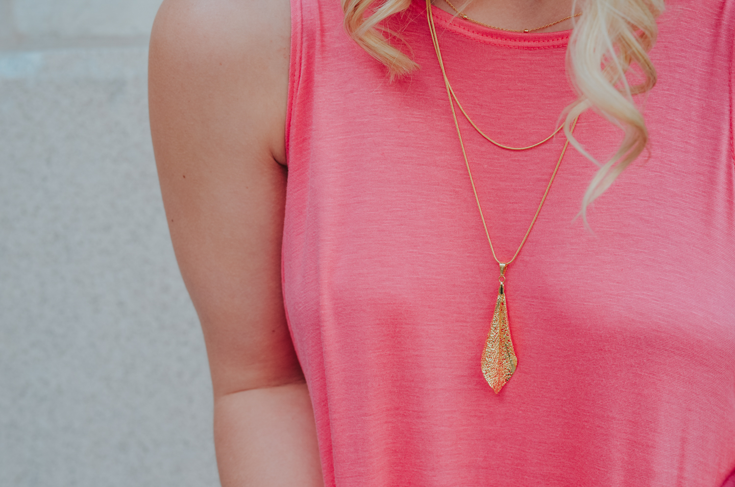 Glamorous, eco-friendly layered necklace from sustainable jewelry brand @simplynaturebiogoods