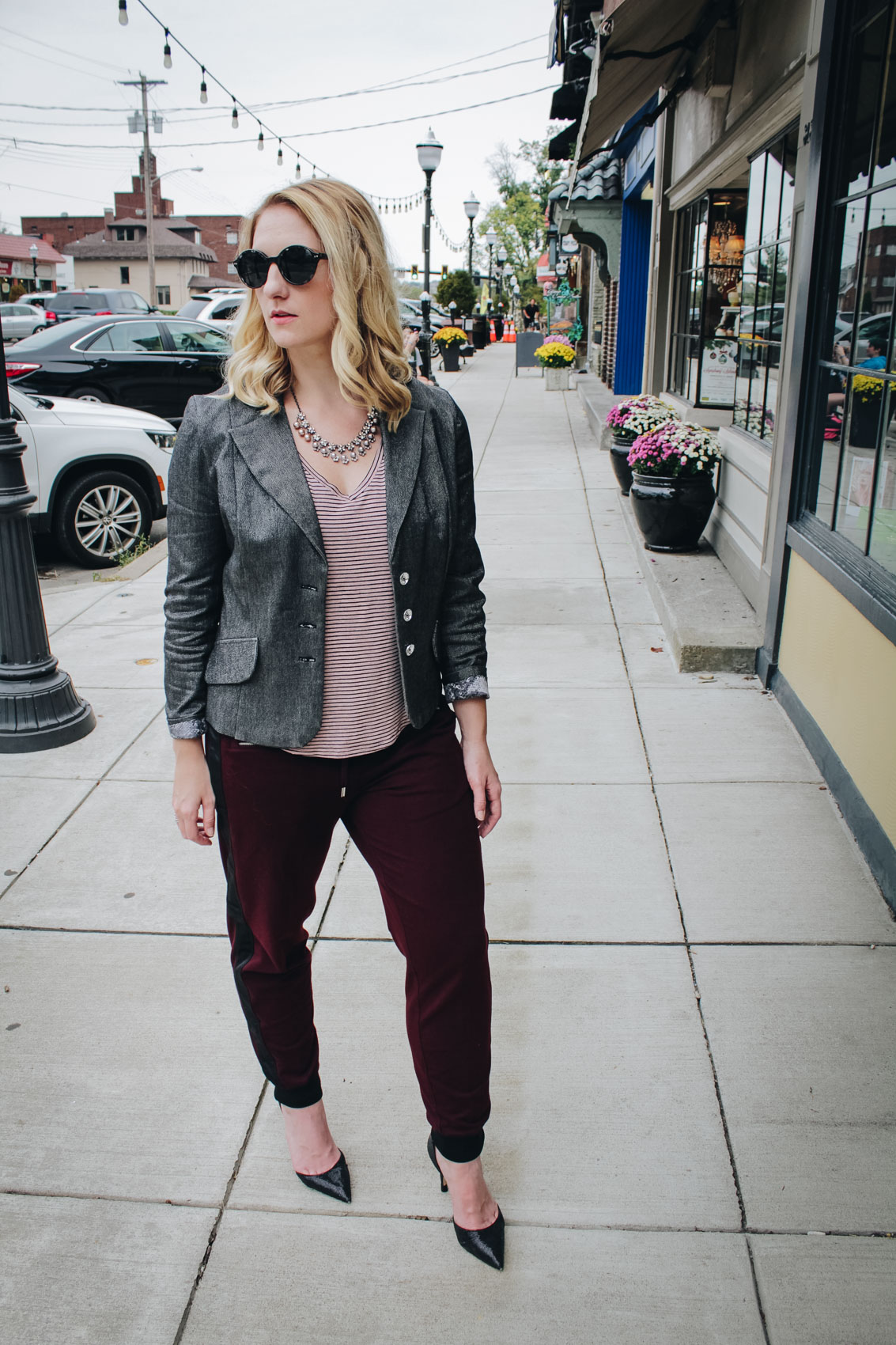 How to Dress Up Jogger Pants - Allyn Lewis