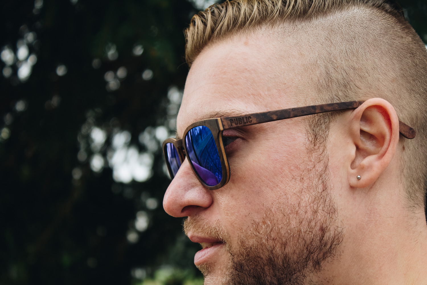 Unisex wood sunglasses from Public Sunglasses