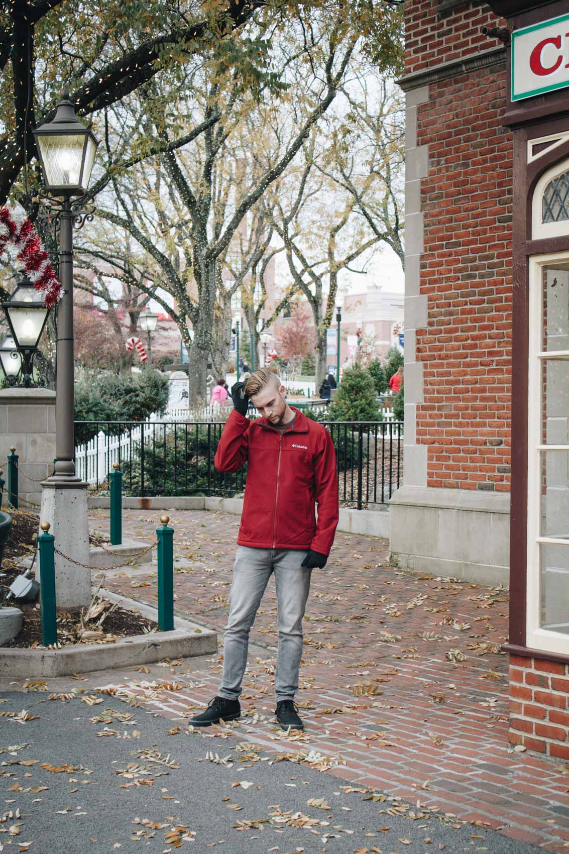 A sweet filled day at Hersheypark's Christmas Candylane and what Shaun wore to stay warm.