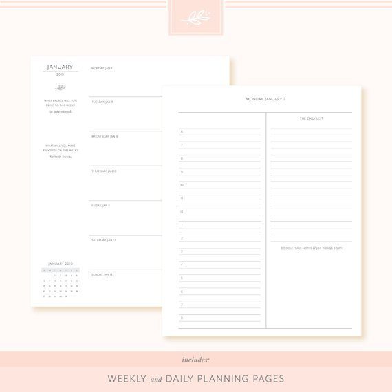 Gems are raving about the daily format on the She Plans (@she_plans) Printable Planner because there's a section for both your schedule and daily task list (plus a "Notes" area for anything extra). Also appealing are the planner's quarterly goals and action step pages to help you revisit, refresh, and renew your plan for a successful year!