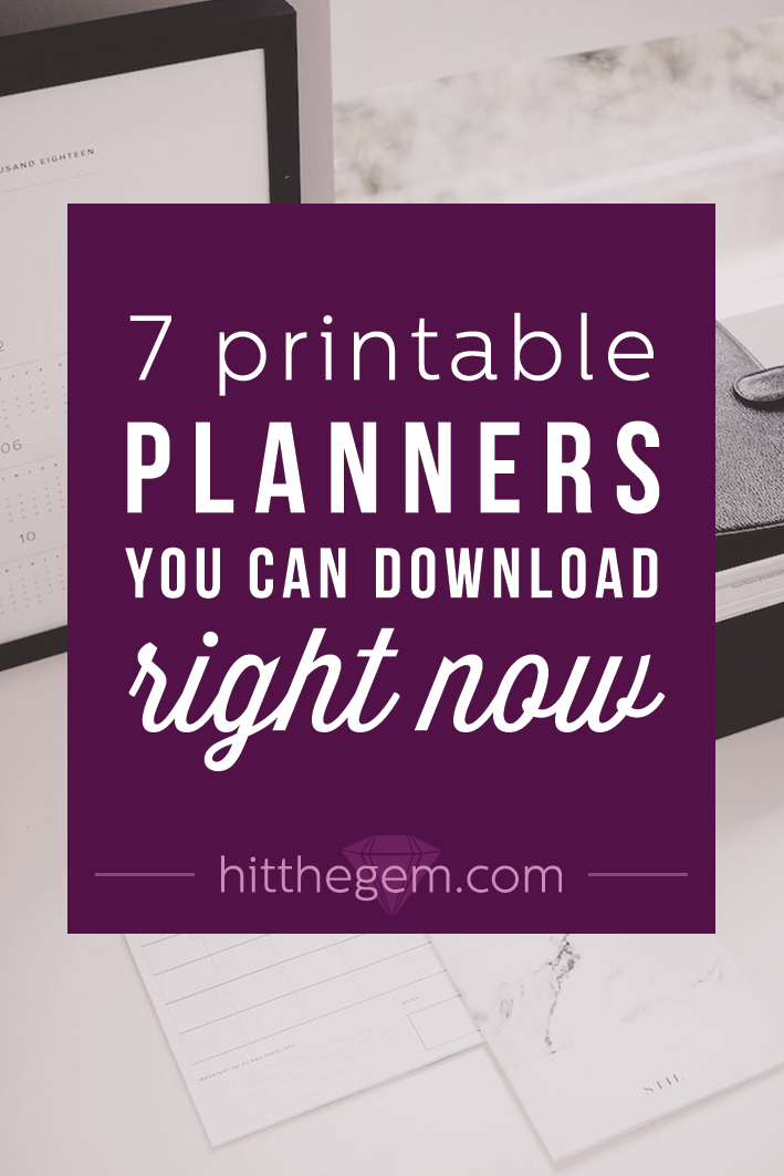 There are many ways to attempt to stay organized in life and business, but, to me, the most important way is by maintaining an up-to-date planner. Whether it's a physical or digital version is up to you, but I've rounded up some of my favorite printable planners for those of you who want something to write in asap!