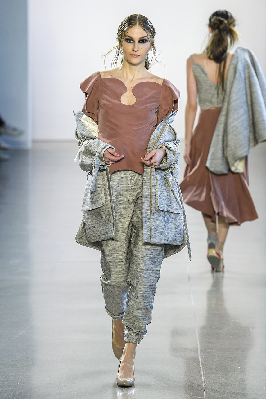 Leanne Marshall's Fall/Winter 2018 eye-catching line up of looks was defined by purposeful pivots and elegant drama. Merging edge and beauty with sustainability, this collection stood out among the New York Fashion Week runways.