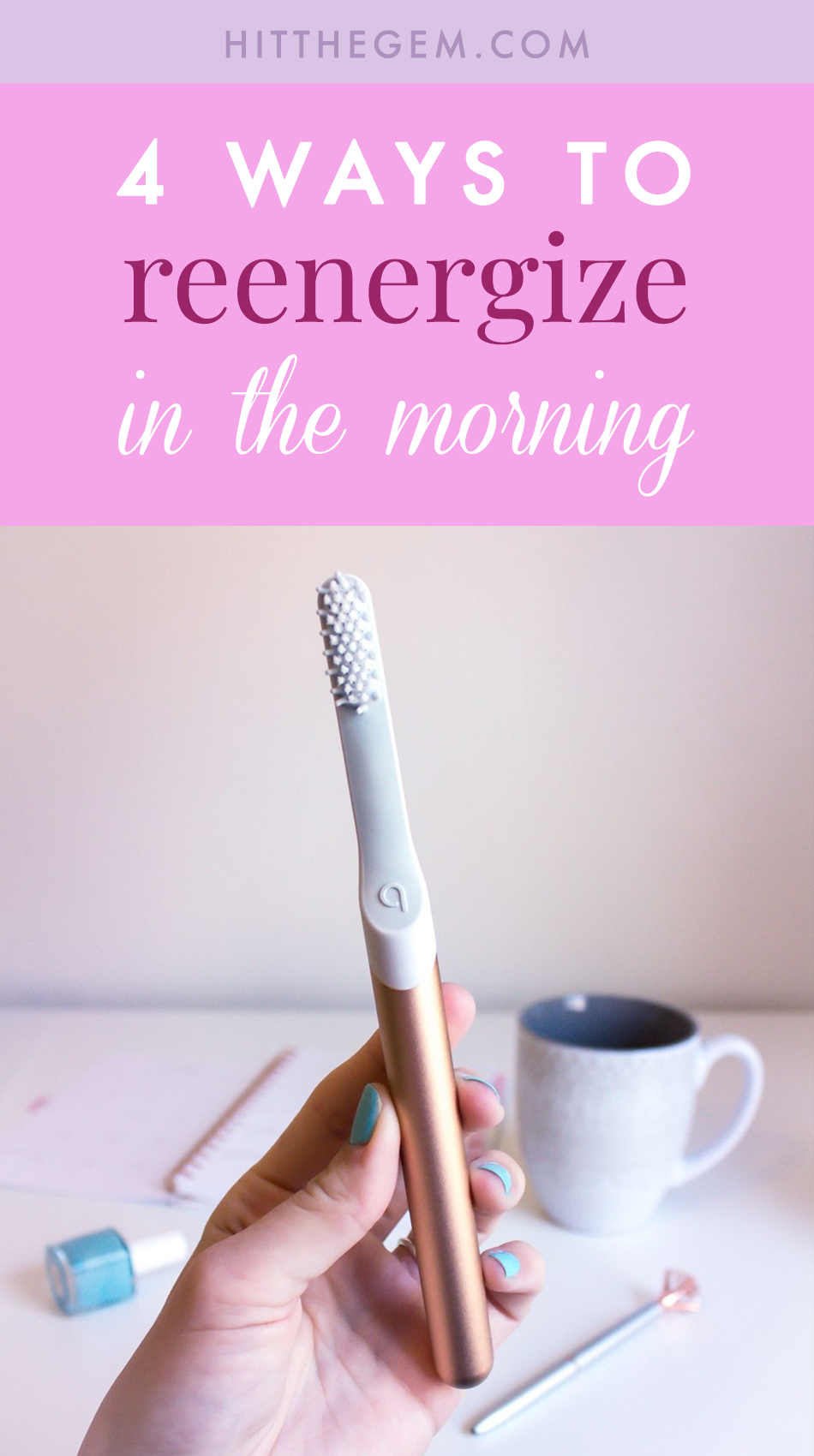 Let's be honest: mornings can be rough. It's so easy to stay in our comfy beds and get a few more hours of sleep, right? Well, most of the time, we can't afford to do that. That's why I decided to share 4 of my favorite ways to get off to a quick start and activate some of that elusive morning energy!