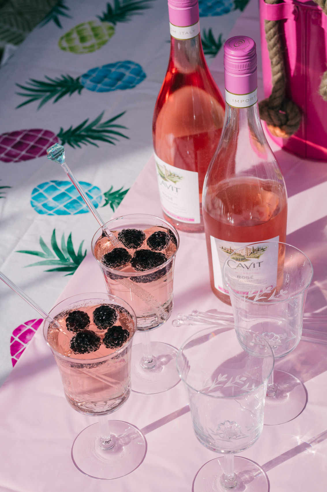 Keeping with the summer vibes, I'm excited to share a Rosé Cocktail recipe to give your unwinding and relaxation time an extra boost!