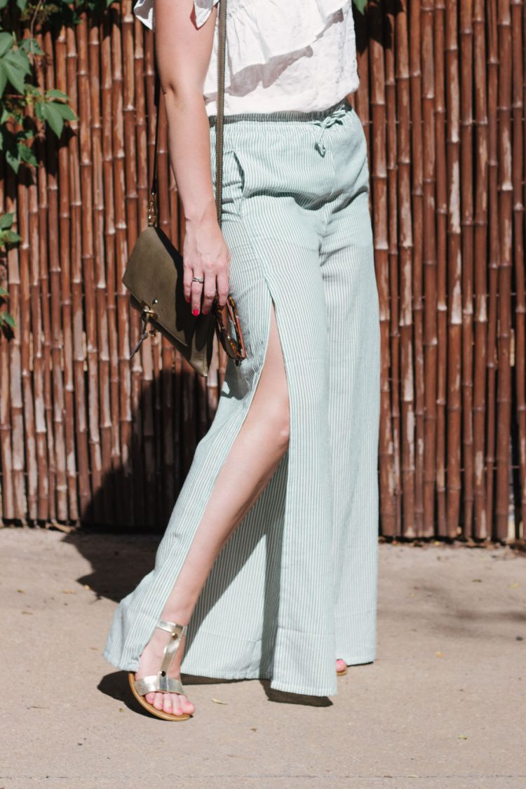 Fashion this season is all about function, and these wide-leg striped pants from Onia are both gorgeous and functional for any summer occasion!