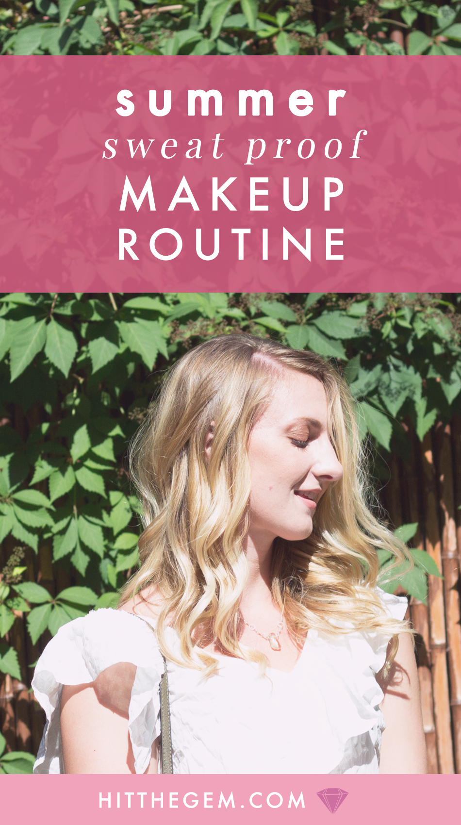 The thought of summer is fun and exciting, until you realize your makeup is going to sweat off your face. Find out what my sweat proof makeup routine is!