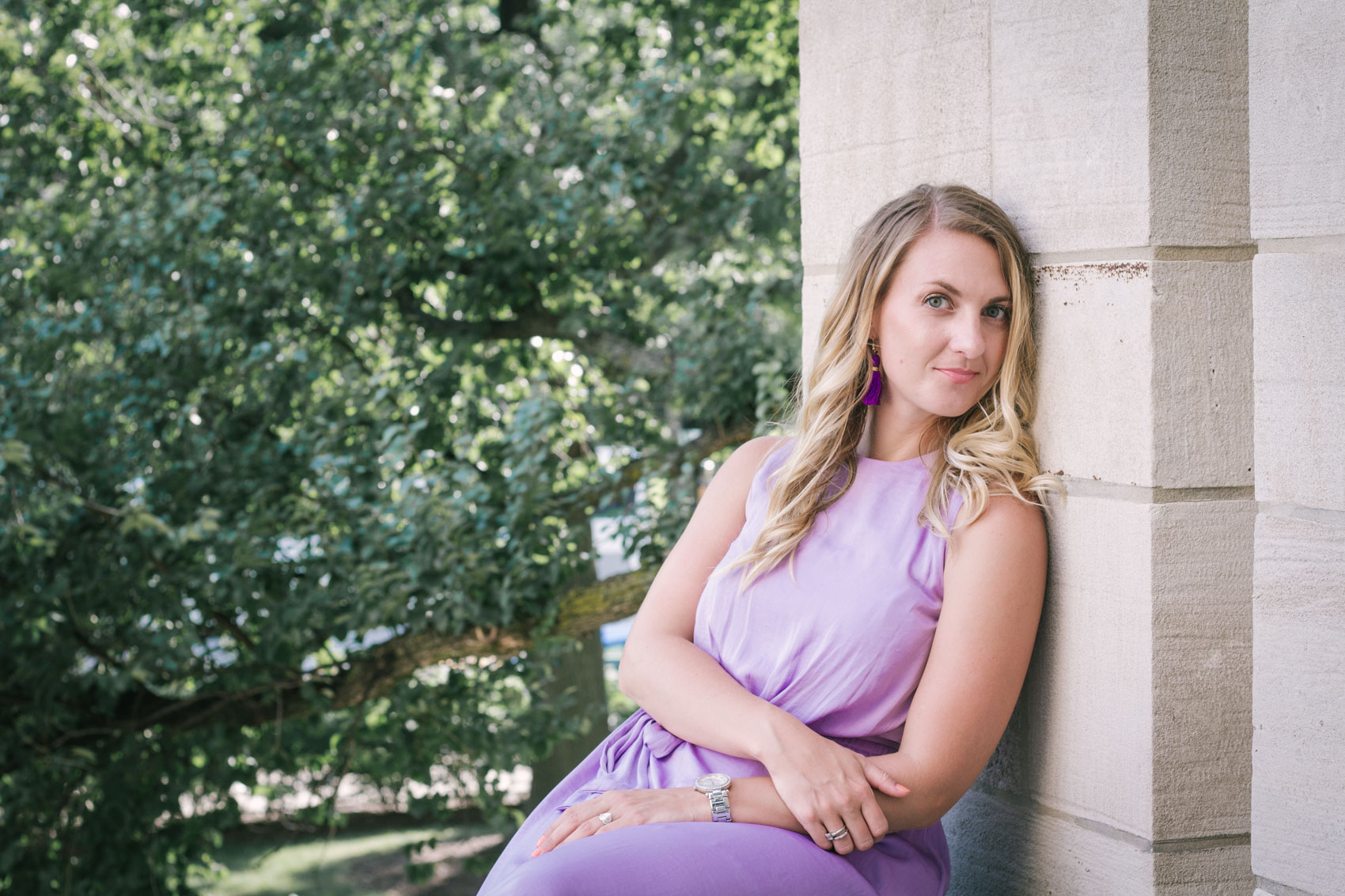 During a recent Target run (which happens almost every day, because, you know, Target is incredible), I bought this purple dress perfect for all summer occasions - especially as a wedding guest dress!