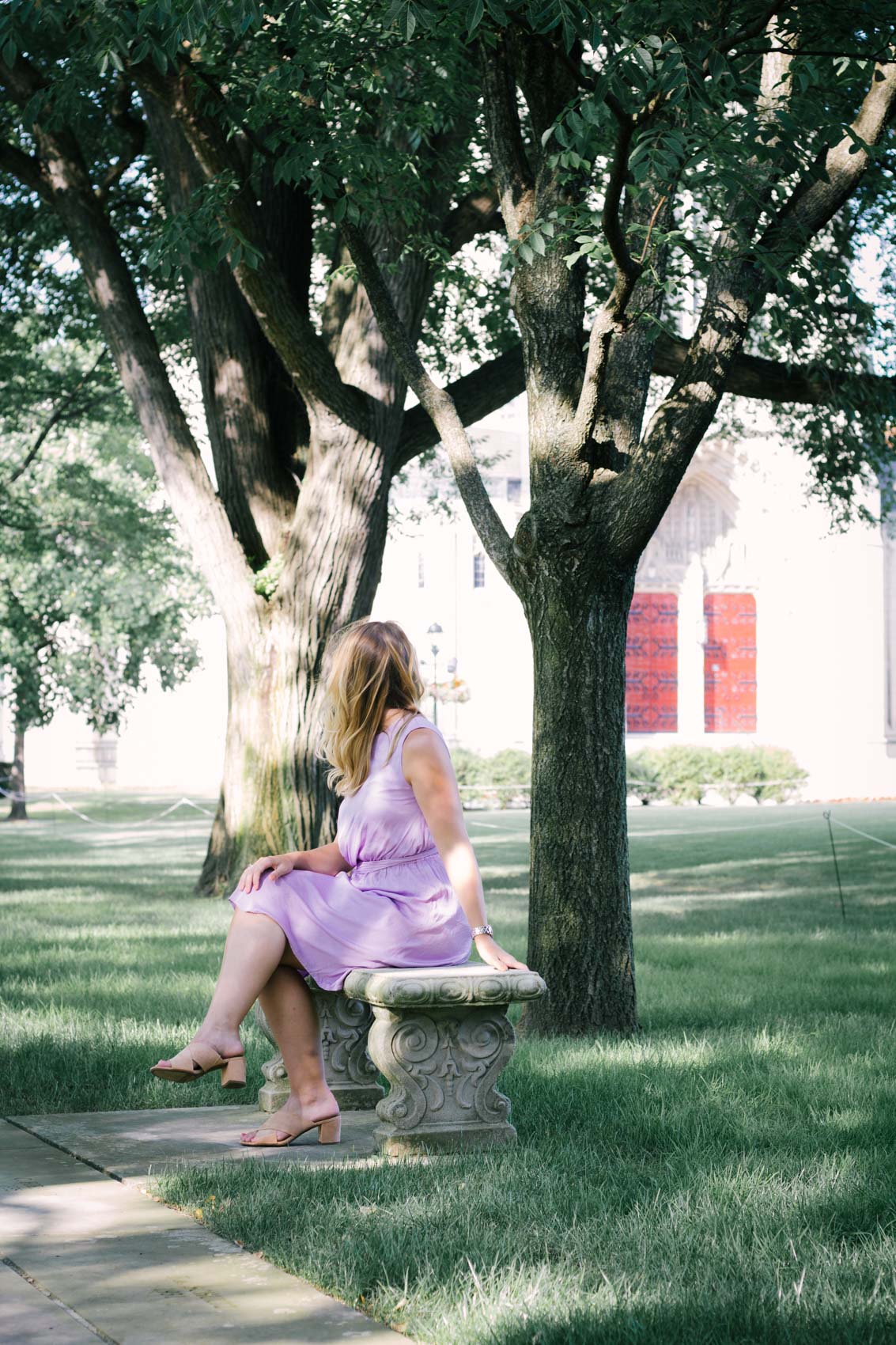 During a recent Target run (which happens almost every day, because, you know, Target is incredible), I bought this purple dress perfect for all summer occasions - especially as a wedding guest dress!