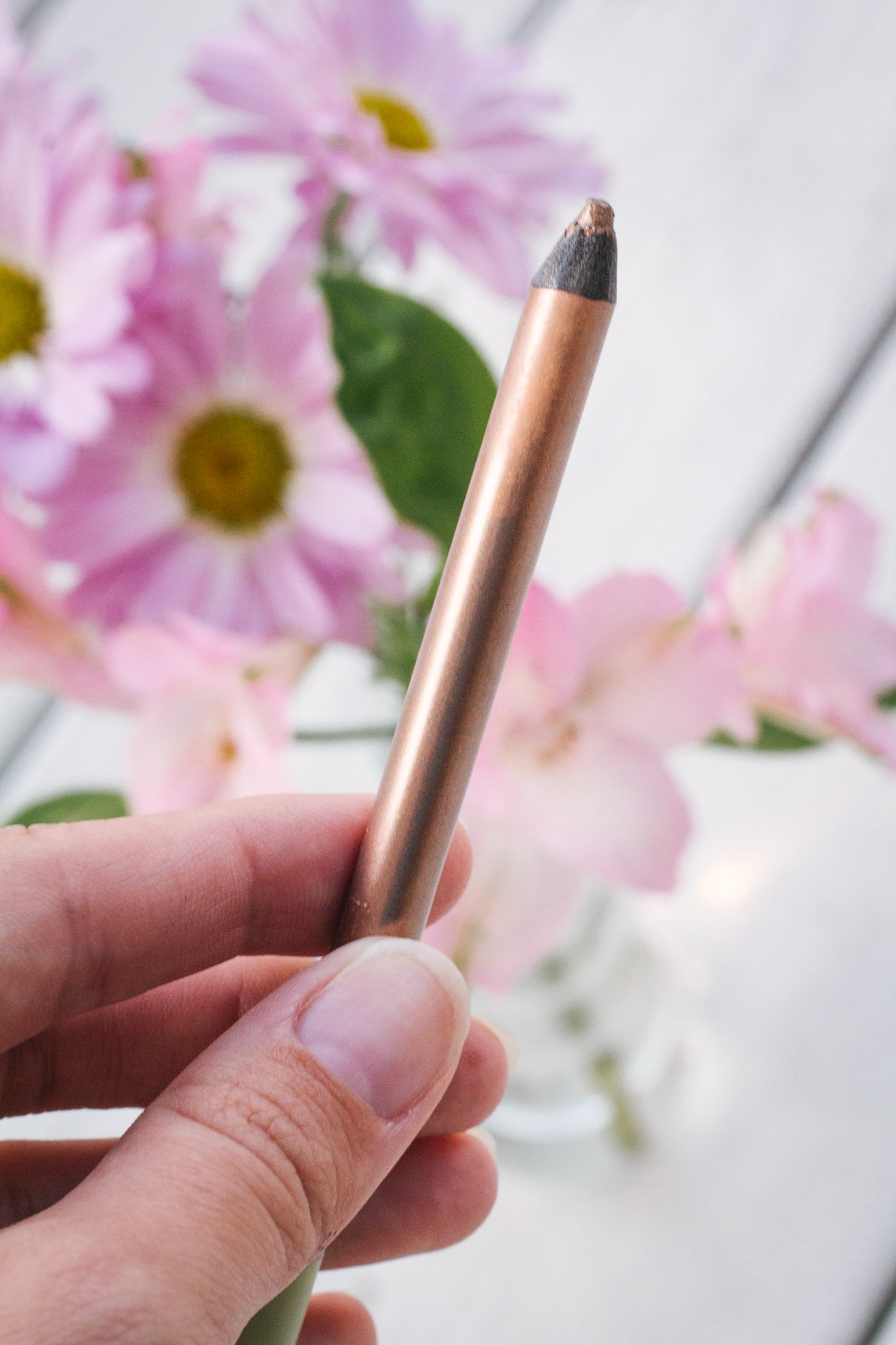 Pixi's Unless Silky Eye Pen in RoseGlow - For the gal who's in to eyeliner but wants to live without the harsh effects of dark colors. I love the soft, shimmery look this lines my eye with. It glides on so smooth and doesn't budge all day! 