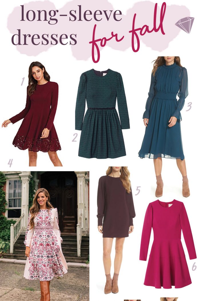 Cute Long Sleeve Dresses for Cooler Weather