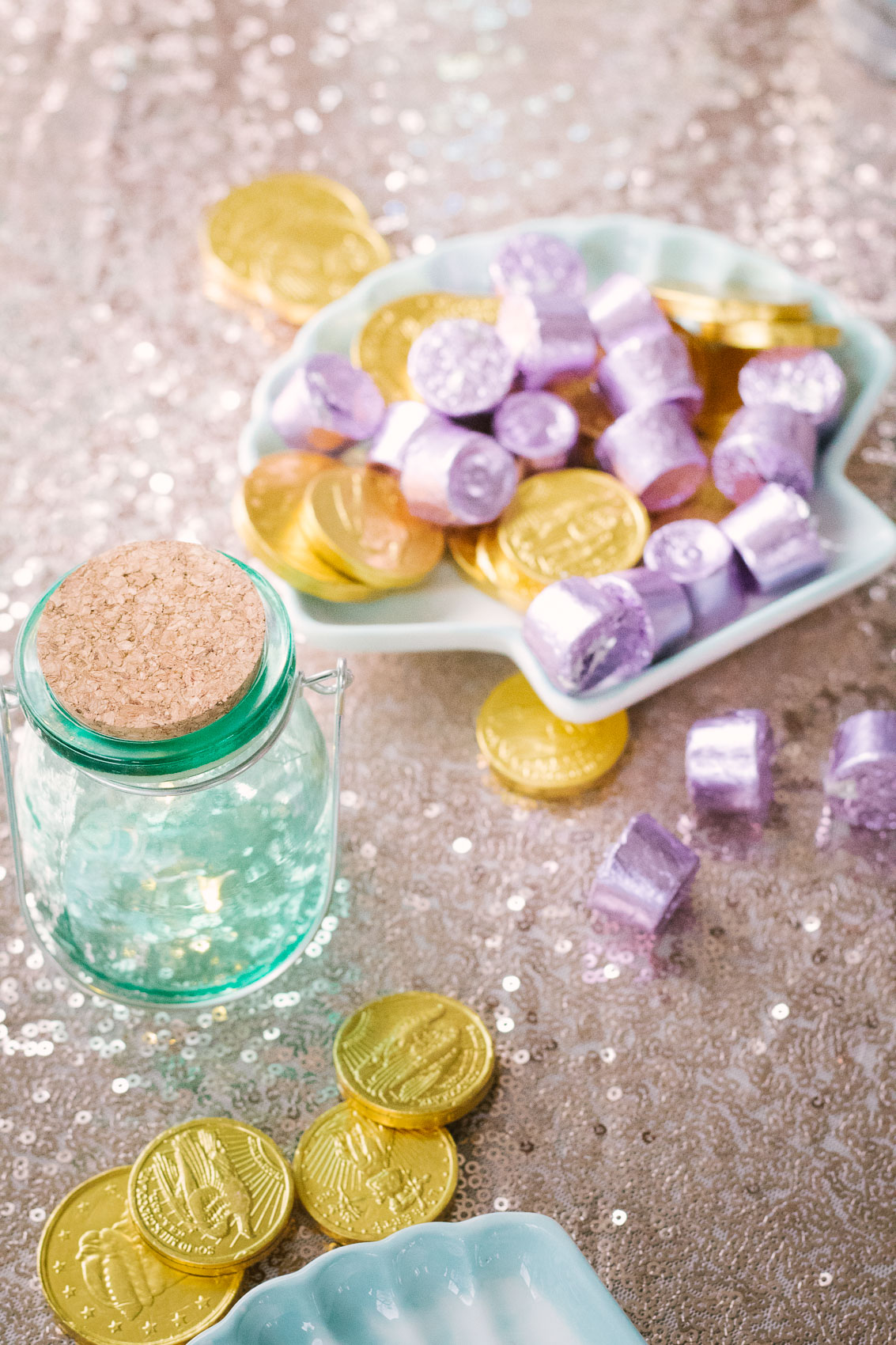 Mermaid themed candy table