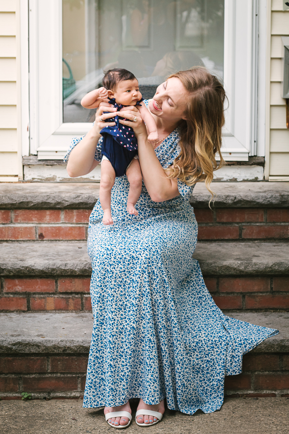 A weekend away in a Gal Meets Glam floral maxi dress