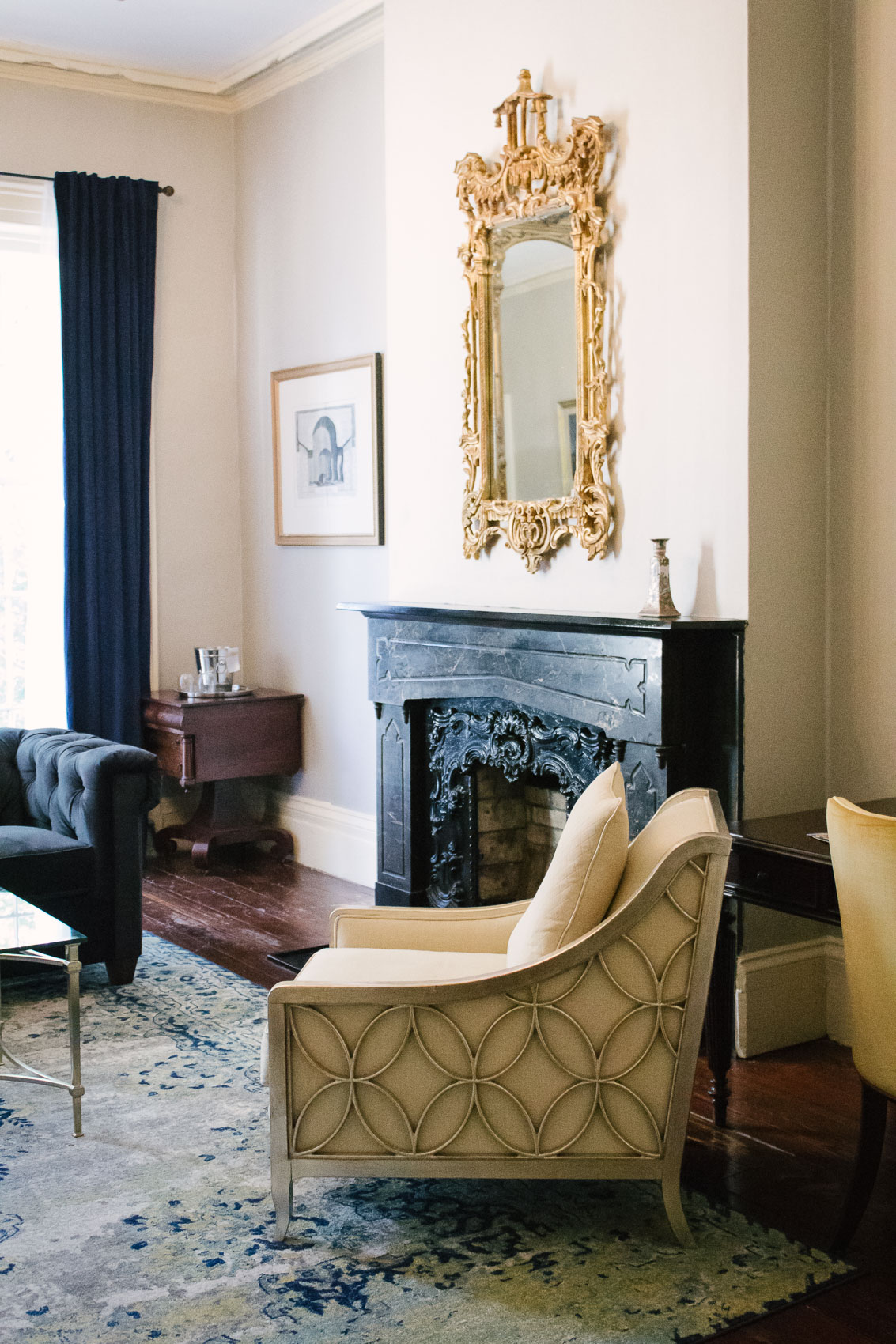 One of the historically inspired Parlour Suites at Linden Row Inn - a historical boutique hotel in Richmond, Virginia