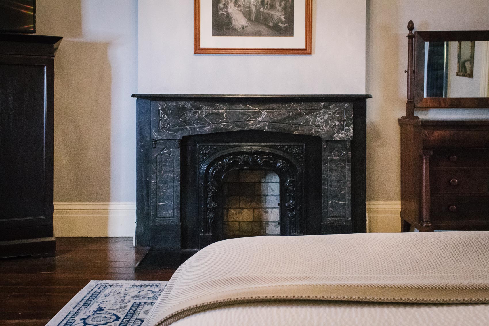 One of the historically inspired Parlour Suites at Linden Row Inn - a historical boutique hotel in Richmond, Virginia