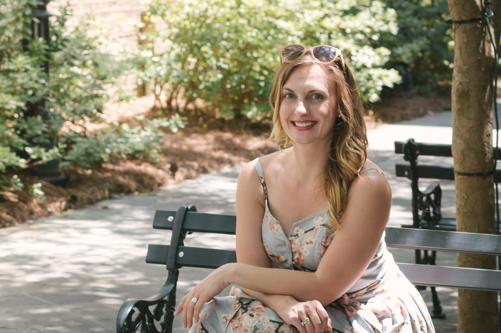 The Daphne cotton dress from Gal Meets Glam Collection was the perfect casual outfit for exploring in Summerville, South Carolina. 