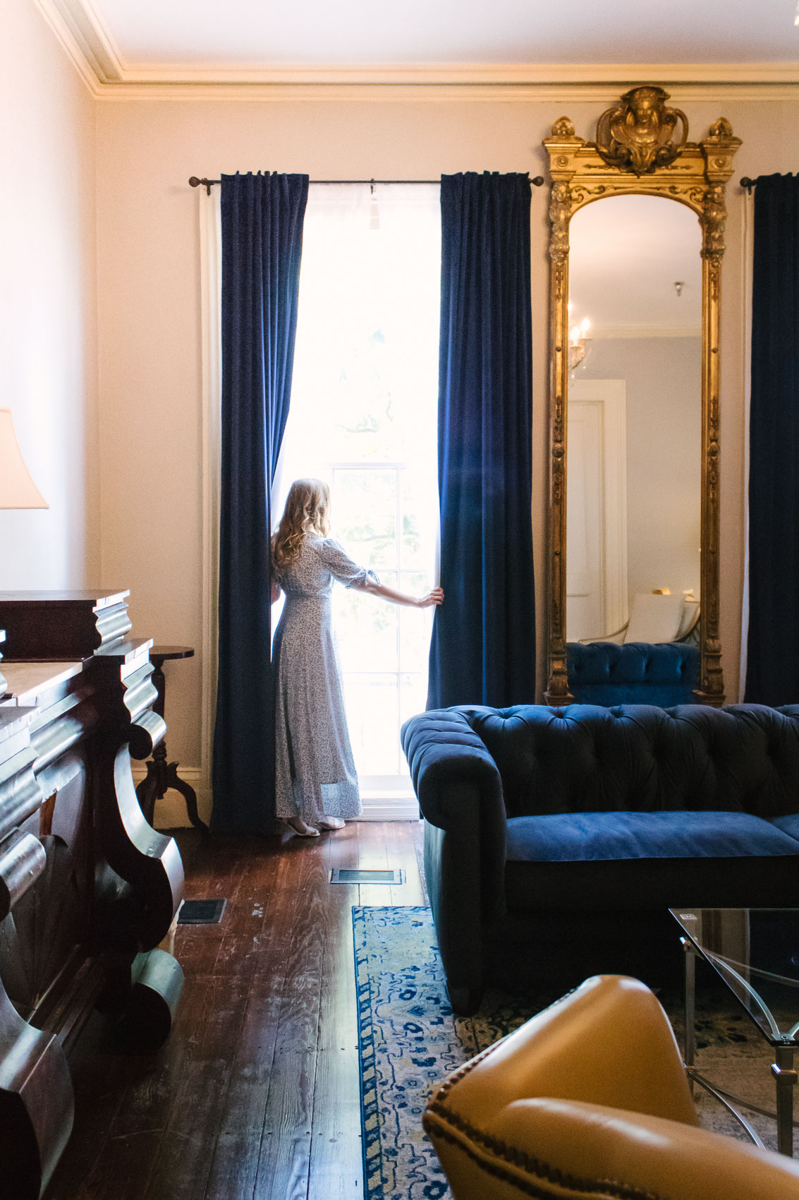 The Aurora floral maxi dress from Gal Meets Glam Collection. I love this dress as a travel outfit because it doesn't wrinkle! | At Linden Row Inn - Richmond, Virginia