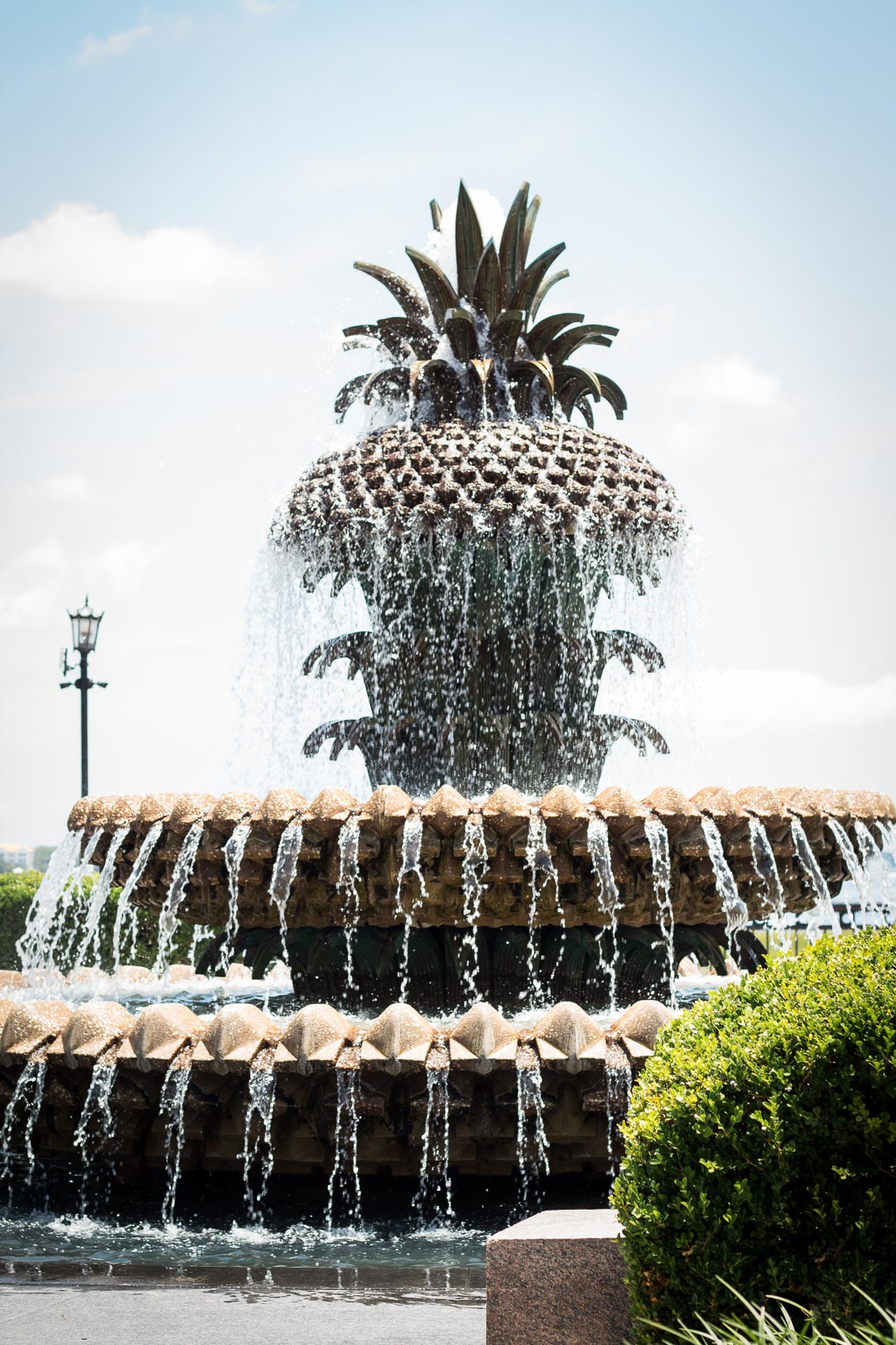 Where to take Instagram photos in Charleston, SC: Visit the Pineapple Fountain