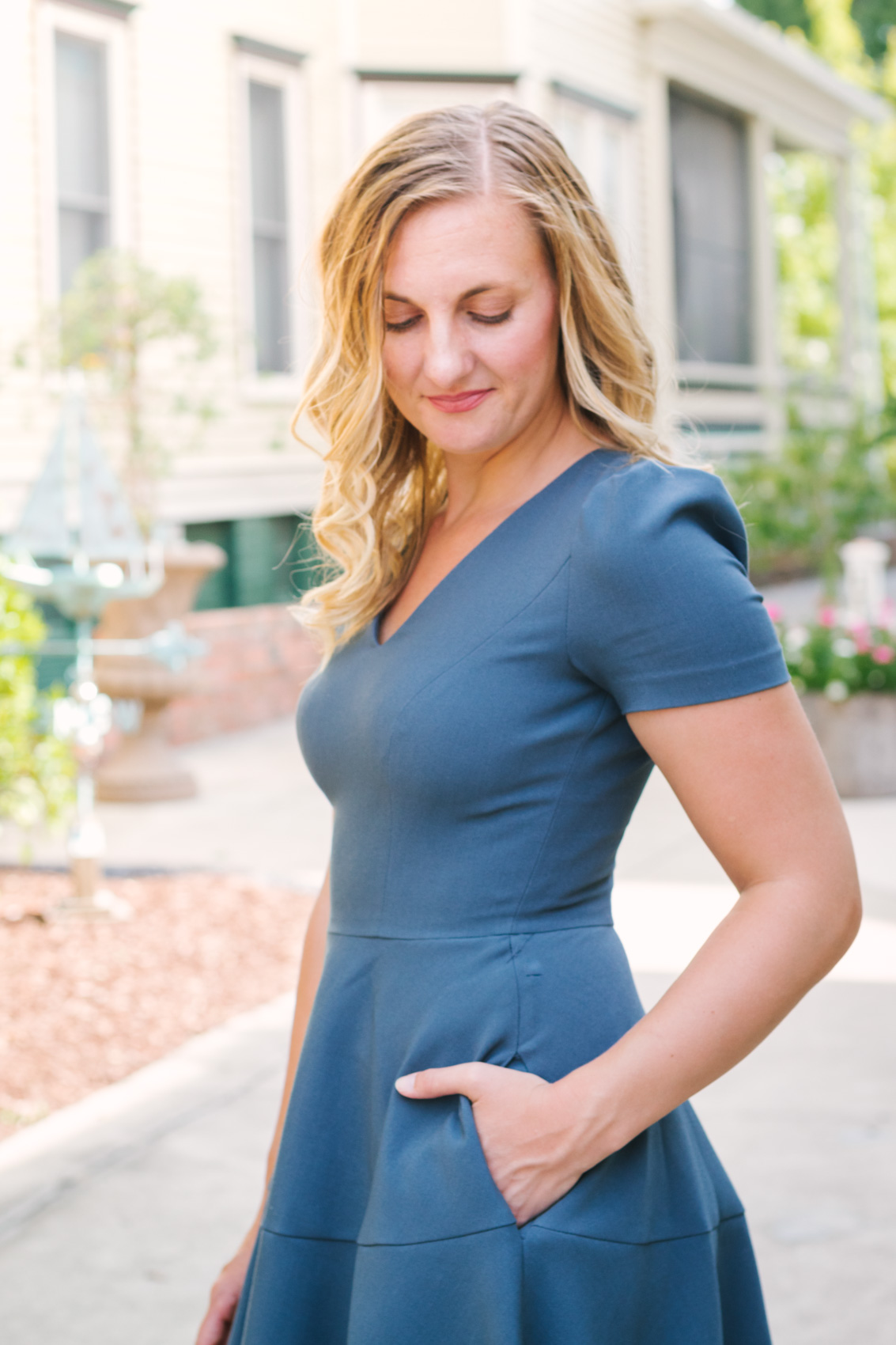 flare dress with pockets