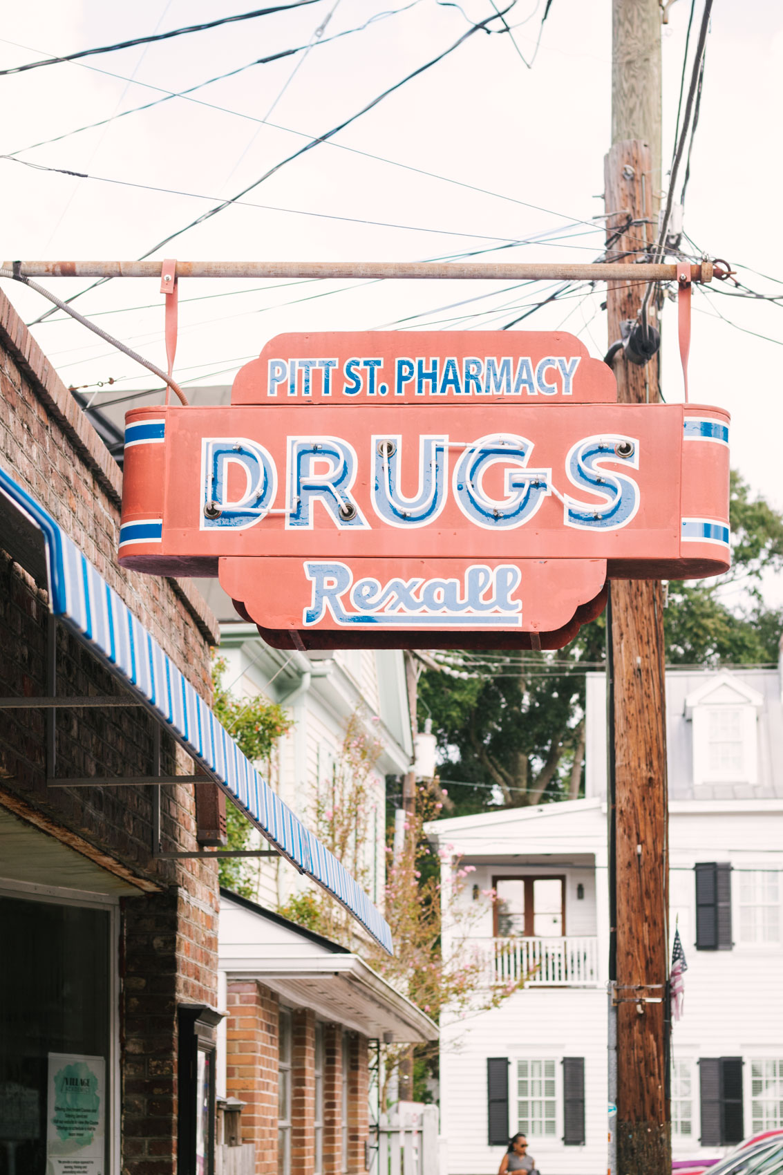 Pitt Street Pharmacy in the Old Village neighborhood of Mt. Pleasant, SC