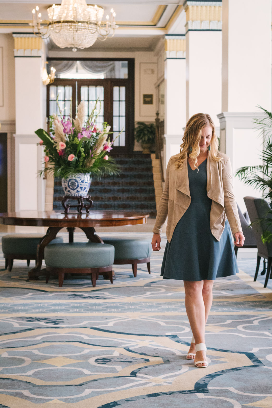 Wearing a Gal Meets Glam Dress at the Francis Marion Hotel | Charleston, SC