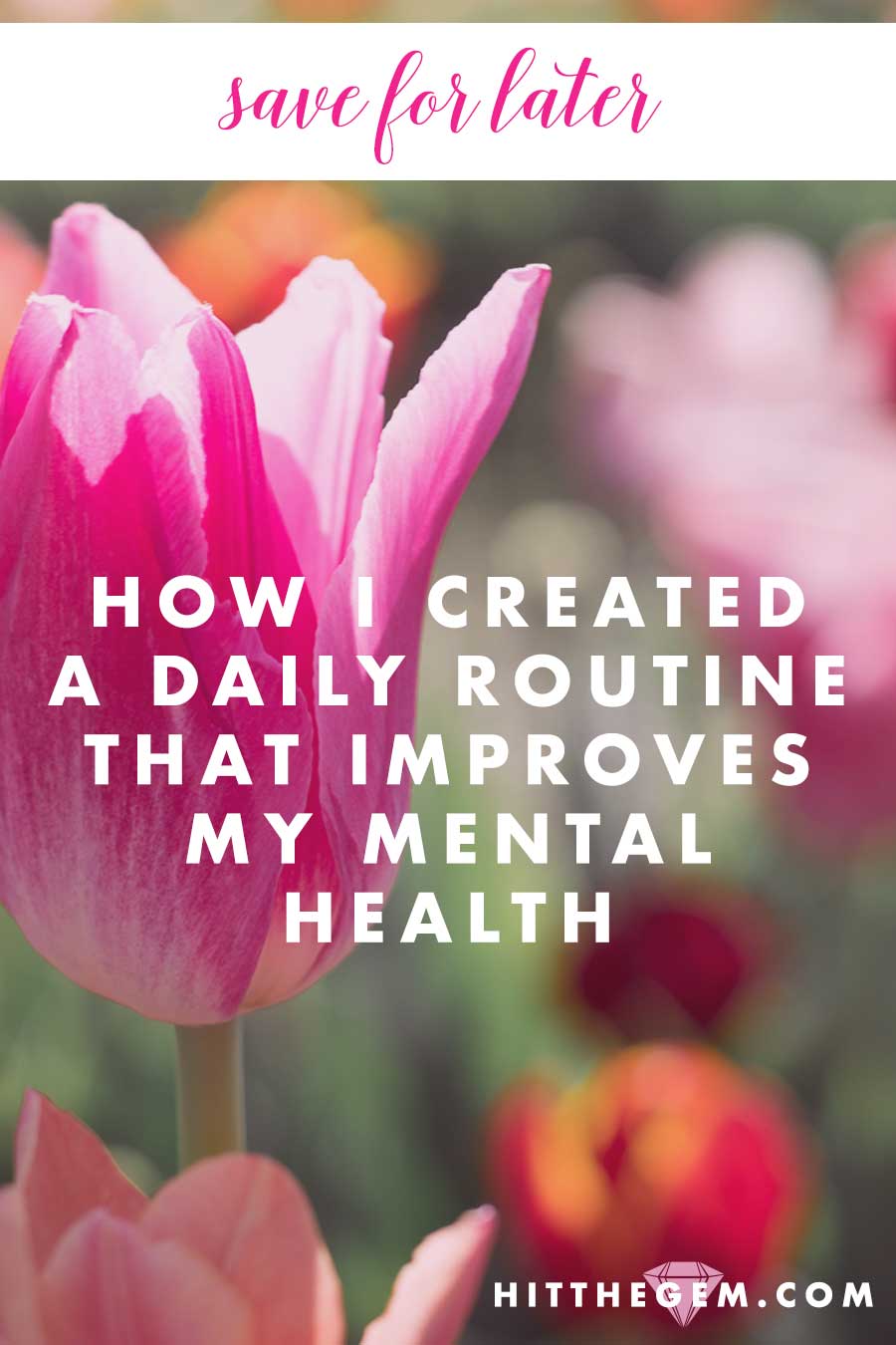 A simple process I use to help create a daily routine that improves my mental health. 