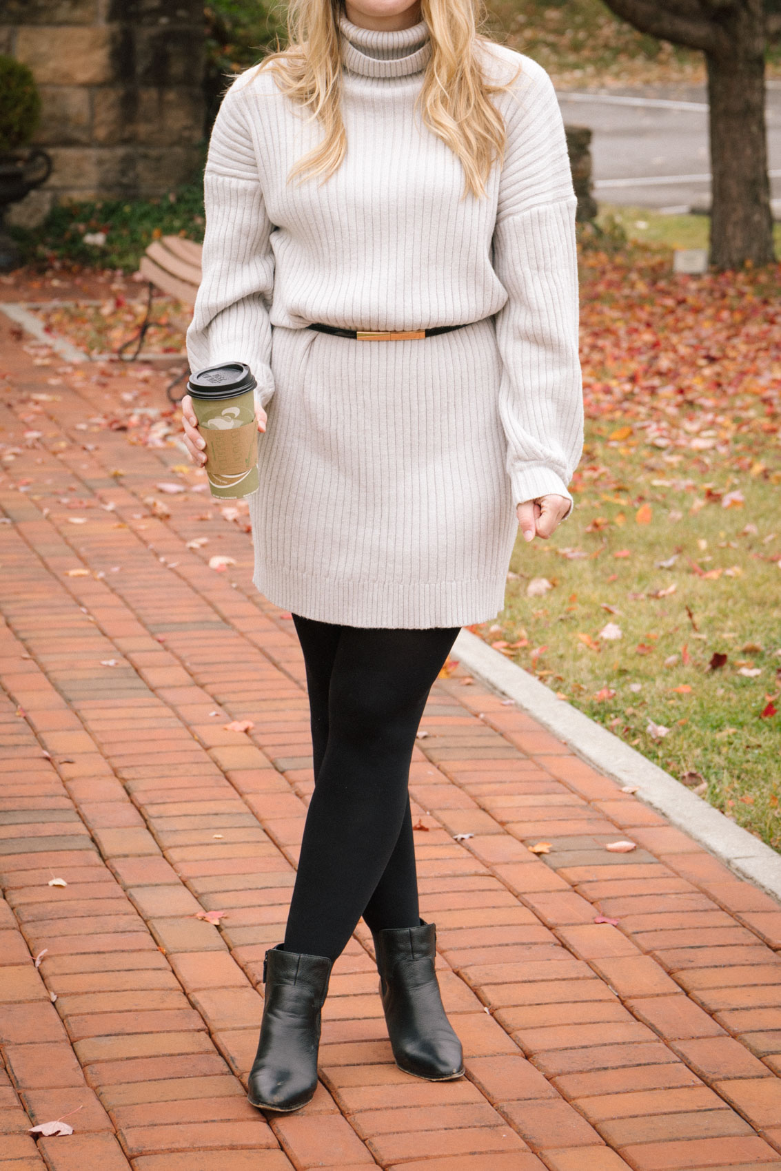grey-long-sleeve--sweater-dress-tights-black-ankle-boots-LR-4 - Allyn  Lewis
