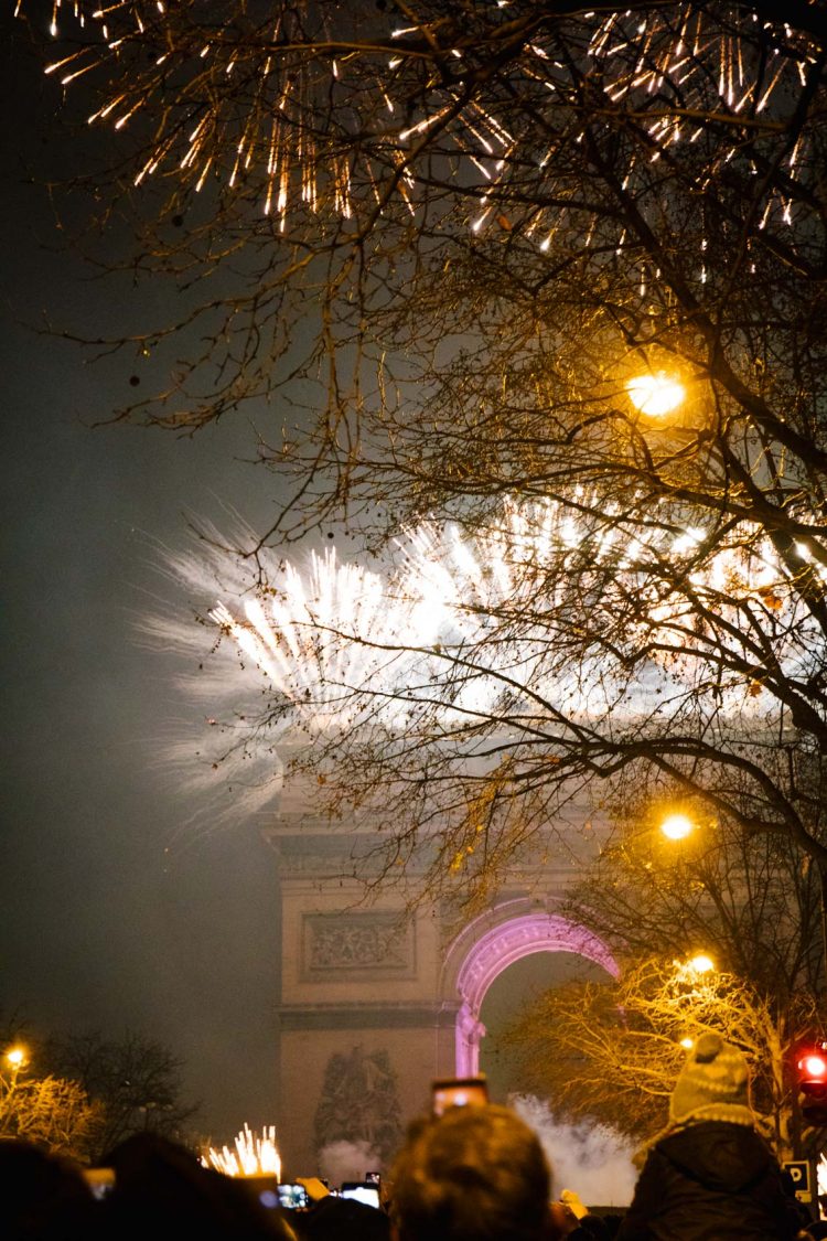 New Years in Paris - Arc de Triomphe Fireworks