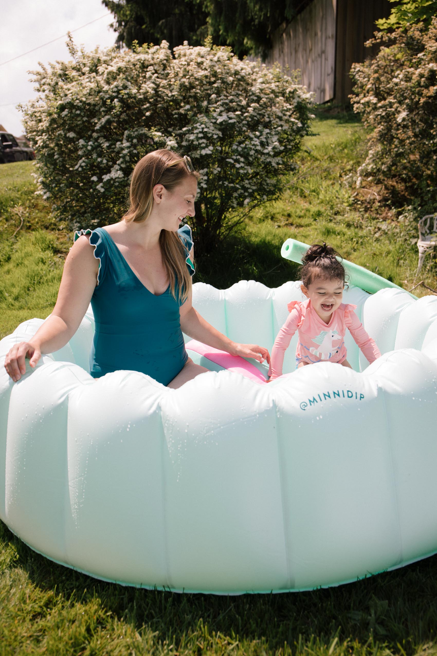 Minnidip inflatable pool for summer backyard fun